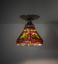 Meyda White 276095 - 8" Wide Middleton Flushmount