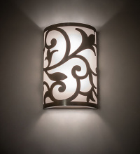 Meyda White 276885 - 10" Wide Rickard Wall Sconce