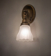 Meyda White 278332 - 5" Wide Hartford Ruffle Wall Sconce