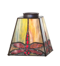 Meyda White 279681 - 5" Square Prairie Dragonfly Shade
