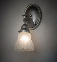 Meyda White 280893 - 5" Wide Hartford Ruffle Wall Sconce