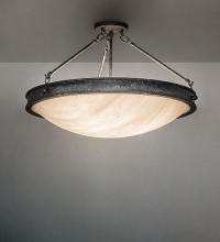 Meyda White 281881 - 24" Wide Dionne Semi-Flushmount