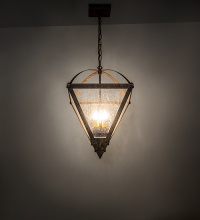 Meyda White 282897 - 14" Square Pyramid Inverted Pendant