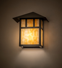 Meyda White 283209 - 9" Wide Seneca Double Bar Mission Wall Sconce