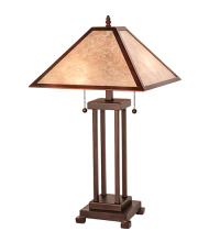 Meyda White 283236 - 25" High Mission Prime Table Lamp