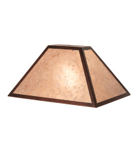 Meyda White 283302 - 16" Long Mission Prime Oblong Shade