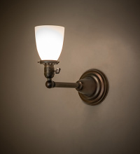Meyda White 284308 - 5" Wide Revival Chelsea Paddle Socket Wall Sconce
