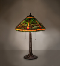 Meyda White 284914 - 24" High Tiffany Dragonfly Table Lamp