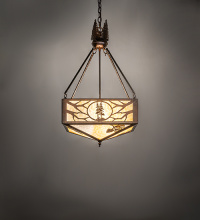 Meyda White 285453 - 18" Square Balsam Pine Inverted Pendant