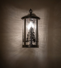 Meyda White 288563 - 8" Wide Fulton Tall Pines Wall Sconce