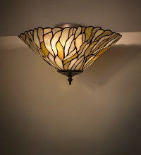 Meyda White 289782 - 16" Wide Willow Jadestone Flush Mount