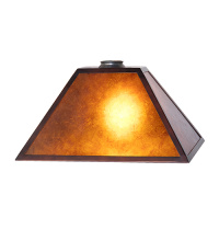 Meyda White 290268 - 16" Long Mission Prime Oblong Shade