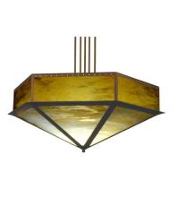 Meyda White 29140 - 51" Wide Hexagon Inverted Pendant