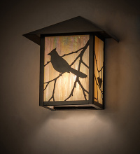 Meyda White 41857 - 9" Wide Seneca Song Bird Left Wall Sconce