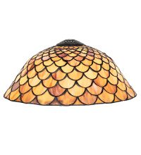 Meyda White 65169 - 12" Wide Tiffany Fishscale Shade