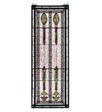 Meyda White 68020 - 11"W X 30"H Spear of Hastings Stained Glass Window