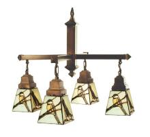 Meyda White 69276 - 24"W Backyard Friends 4 LT Chandelier