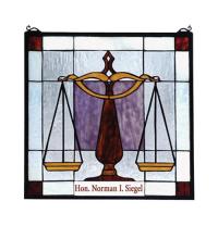 Meyda Tiffany 79886 - 18"W X 18"H Personalized Judicial Stained Glass Window