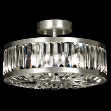 Fine Art Handcrafted Lighting 815740ST - Crystal Enchantment 16" Round Semi-Flush Mount