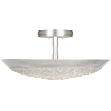 Fine Art Handcrafted Lighting 880040ST - Arctic Halo 20" Round Semi-Flush Mount