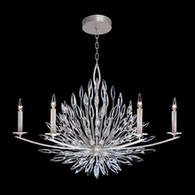 Fine Art Handcrafted Lighting 883240ST - Lily Buds 48" Oblong Chandelier